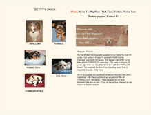 Tablet Screenshot of bettysdogs.com